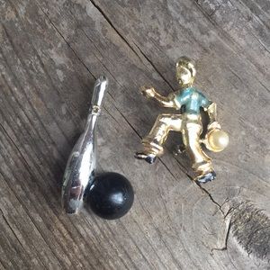 vintage bowling scatter pins